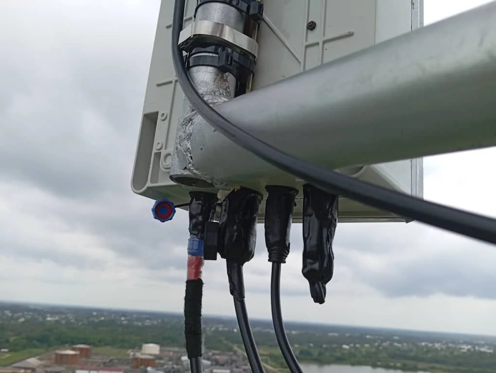 Weather-protected communications cable terminations